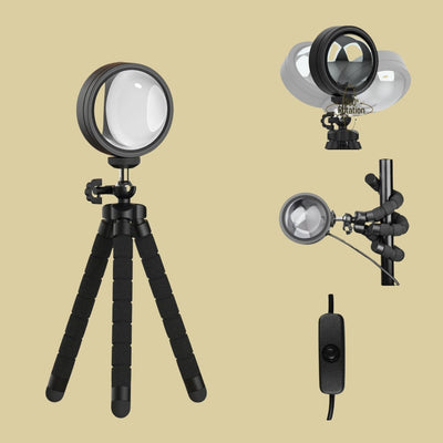 Solnedgangslys med Stativ - Stemningsfull projektorlampe for magisk atmosfære